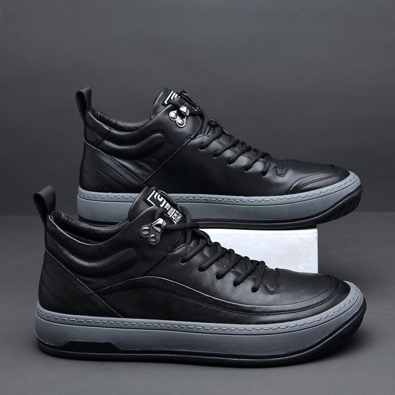 Heren Microfiber Leer Antislip Casual Board Schoenen Sneakers