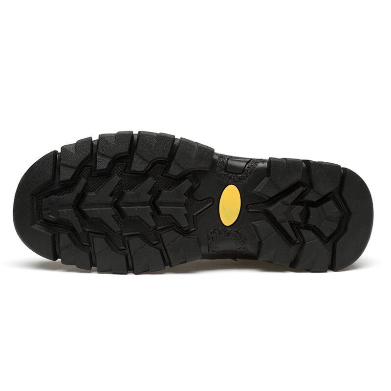 Heren Outdoor Gedetailleerde Stiksels Rubber Neus Antislip Zachte Wandelschoenen