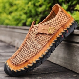 Heren Outdoor Handstiksels Sneldrogende Mesh Casual Waterschoenen