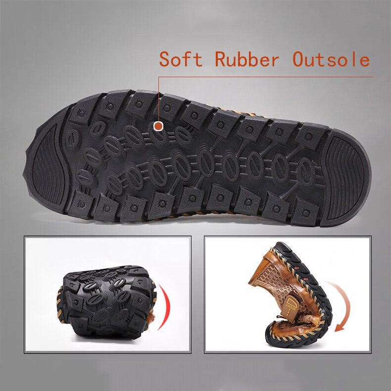 Heren Outdoor Handstiksels Sneldrogende Mesh Casual Waterschoenen