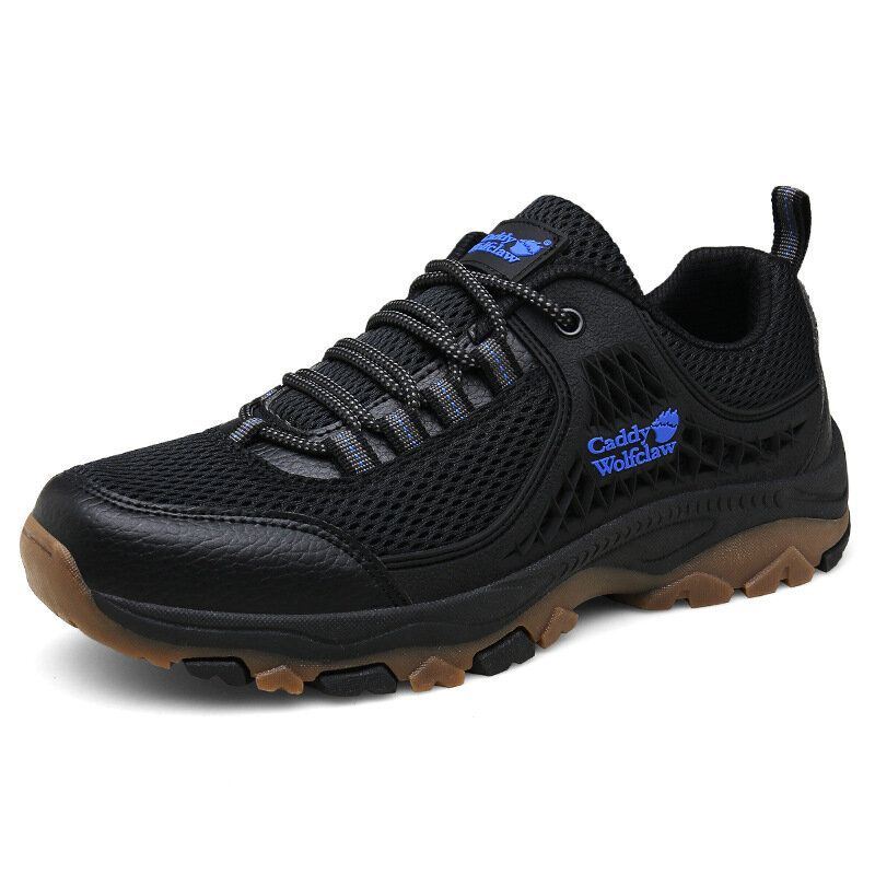 Heren Outdoor Mesh Stof Ademend Antislip Casual Wandelschoenen