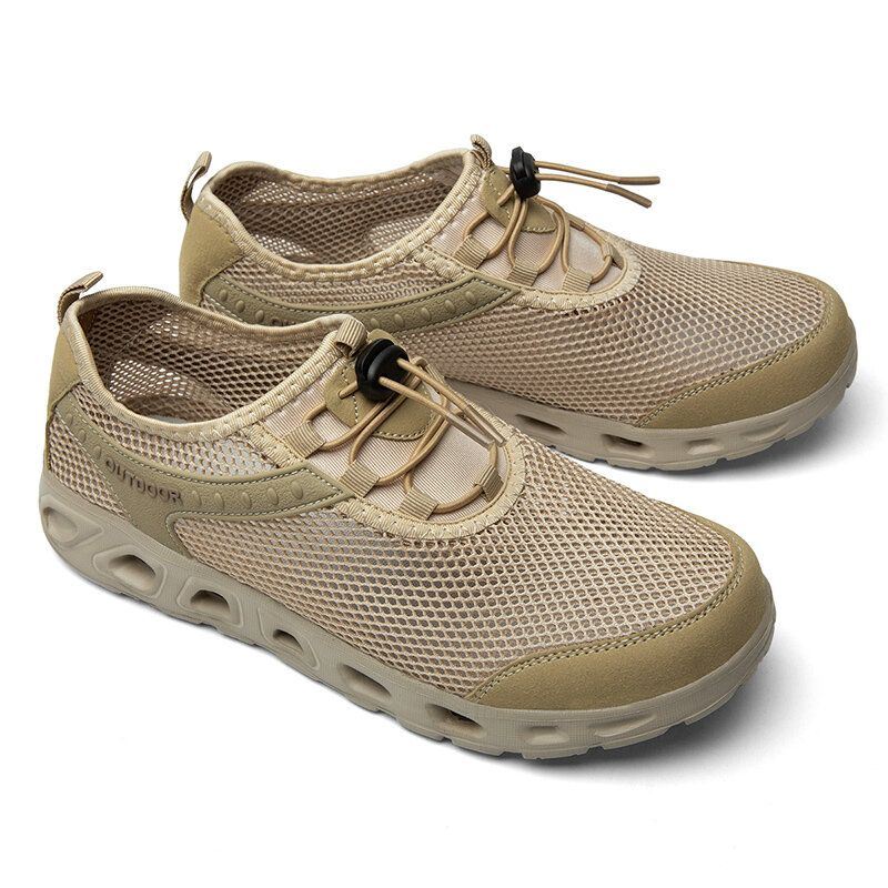 Heren Outdoor Mesh Stof Antislip Sneldrogende Casual Waterschoenen