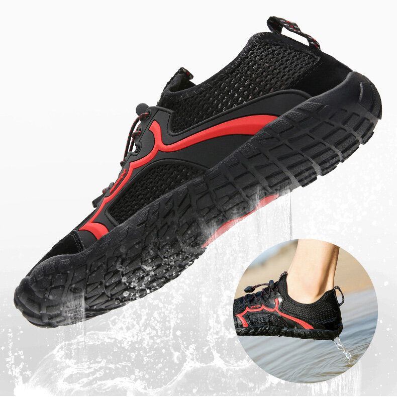 Heren Outdoor Sneldrogende Mesh Antislip Duikschoenen