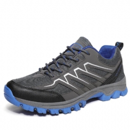 Heren Outdoor Sport Splicing Mesh Stof Comfortabel Ademend Antislip Casual Wandelschoenen