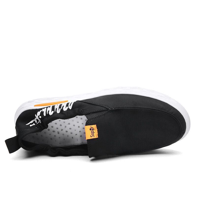 Heren Paraplu Doek Zacht Ademend Sport Elastische Slip-on Casual Schoenen