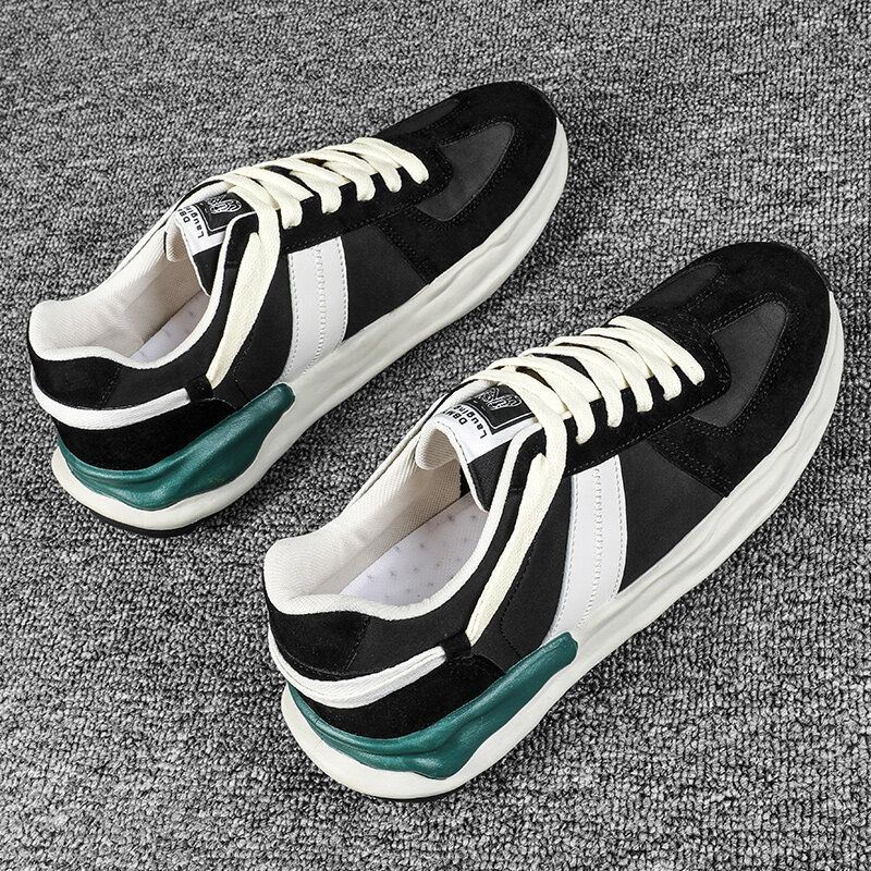 Heren Retro Splicing Lace Up Casual Running Sport Sneakers