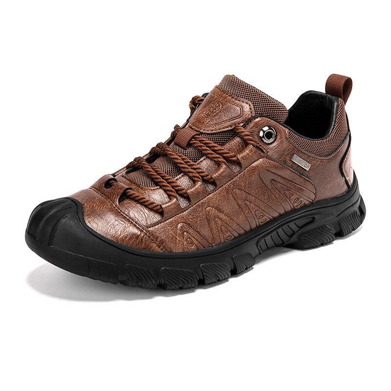 Heren Slijtvaste Anti-collision Non-slip Lace Up Sneakers Outdoor Schoenen