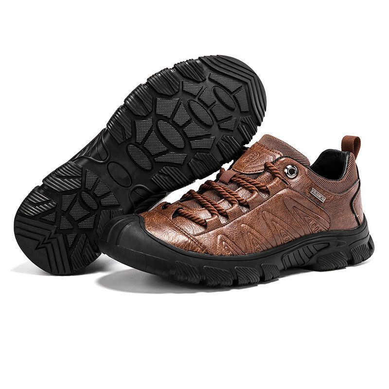 Heren Slijtvaste Anti-collision Non-slip Lace Up Sneakers Outdoor Schoenen