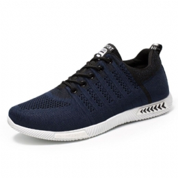 Heren Sport Gebreide Stof Ademende Casual Running Sneakers