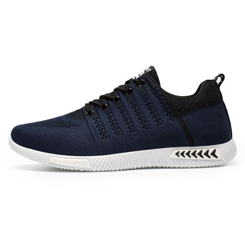 Heren Sport Gebreide Stof Ademende Casual Running Sneakers