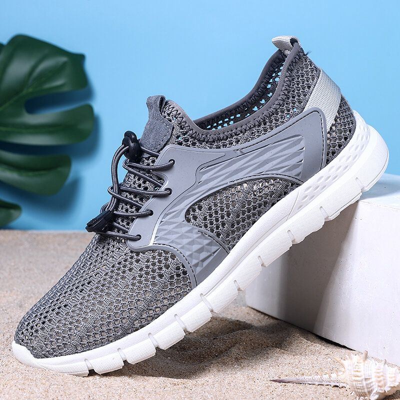 Heren Sport Mesh Ademend Lichtgewicht Casual Wandelschoenen