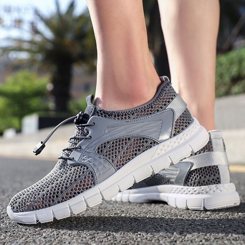 Heren Sport Mesh Ademend Lichtgewicht Casual Wandelschoenen