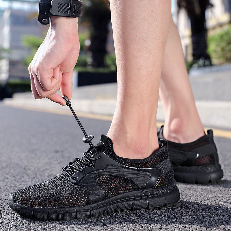 Heren Sport Mesh Ademend Lichtgewicht Casual Wandelschoenen