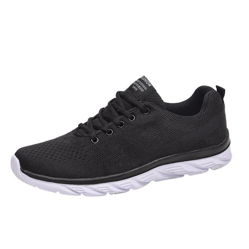 Heren Sport Mesh Sneakers Ademend Lichtgewicht Casual Walking Sneaker Comfortabele Zachte Schoenen