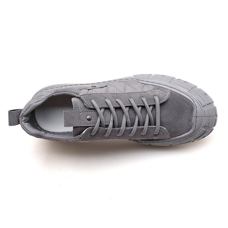 Heren Stijlvolle Dons Doek Splicing Comfortabele Warme Casual Court Sneakers