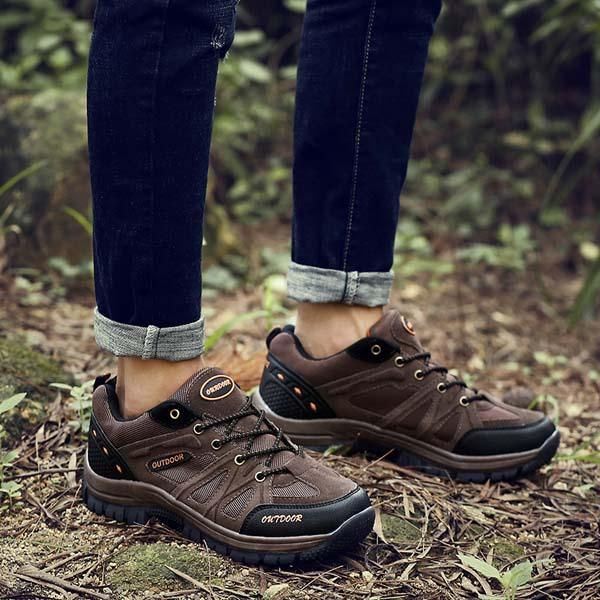 Heren Wandelschoenen Met Veters Voor Buiten Lichtgewicht Sportloopschoenen