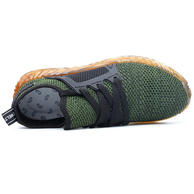 Heren Wandelschoenen Stalen Neus Punctie Proof Veiligheid Mesh Antislip Werkschoenen