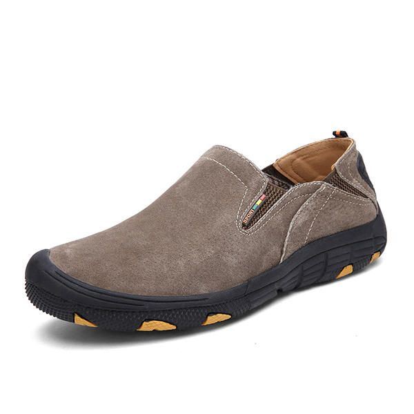 Heren Zacht Leer Comfortabele Casual Wandelschoenen Slijt- En Antislip