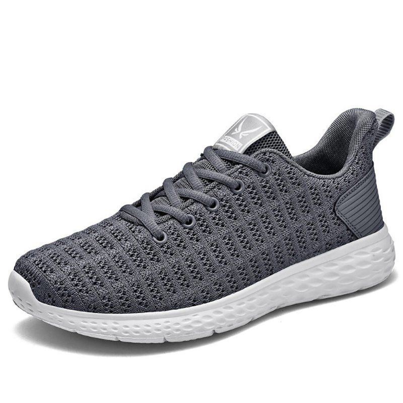 Mesh Lichtgewicht Zacht Gebreide Hardloopsneakers Voor Heren