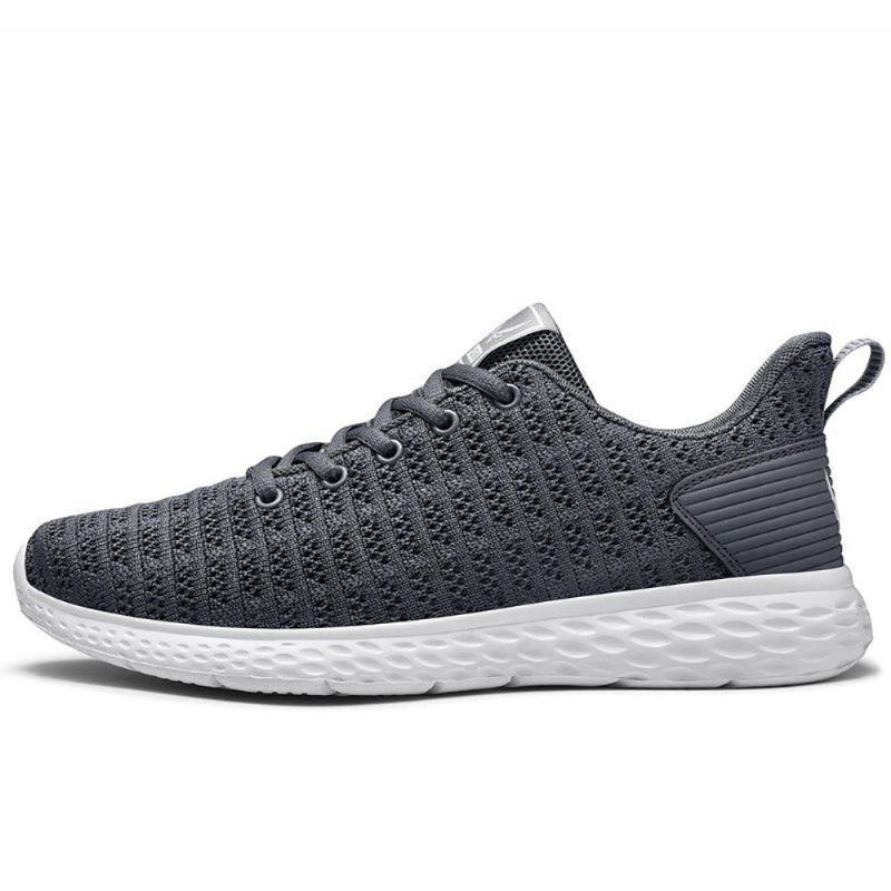 Mesh Lichtgewicht Zacht Gebreide Hardloopsneakers Voor Heren