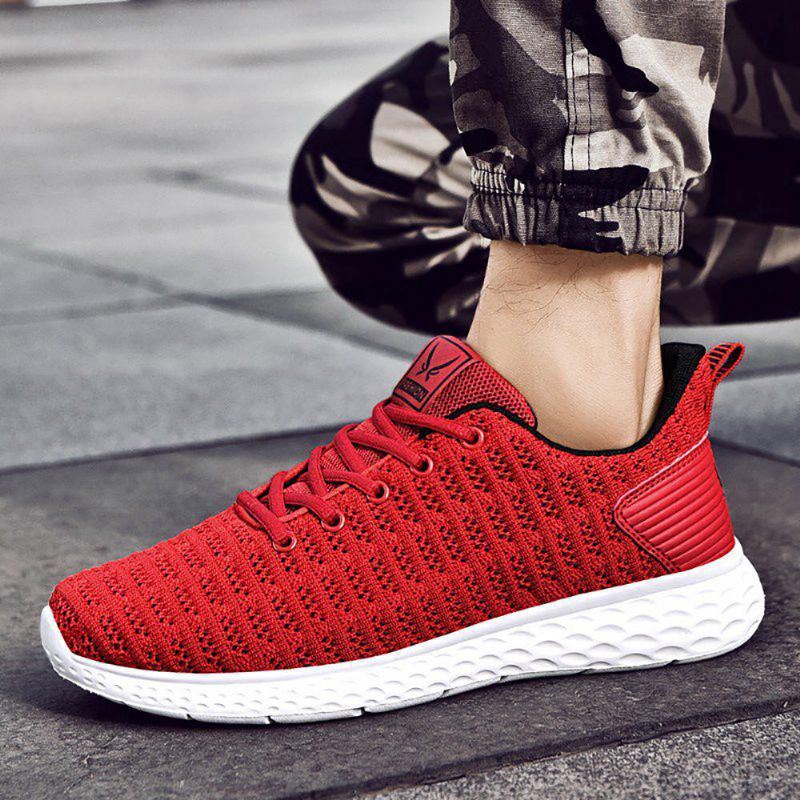 Mesh Lichtgewicht Zacht Gebreide Hardloopsneakers Voor Heren