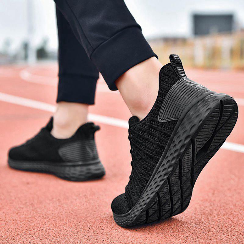 Mesh Lichtgewicht Zacht Gebreide Hardloopsneakers Voor Heren