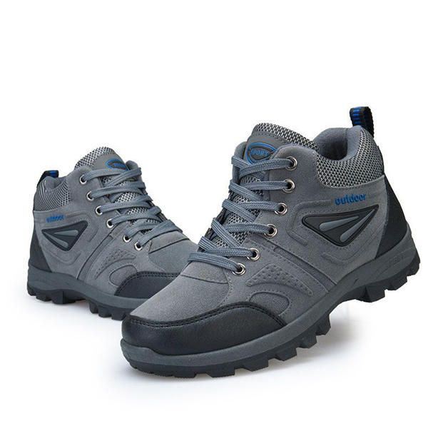 Outdoor Climbing Lace Up Warme Hoge Schoenen Voor Heren