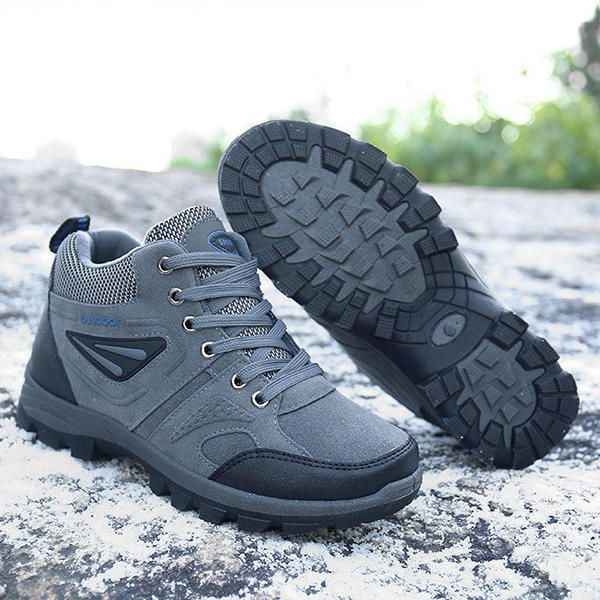 Outdoor Climbing Lace Up Warme Hoge Schoenen Voor Heren