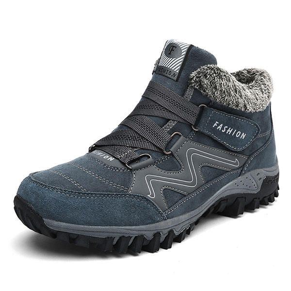 Outdoor Hook Loop Casual Hoge Warme Schoenen Voor Heren