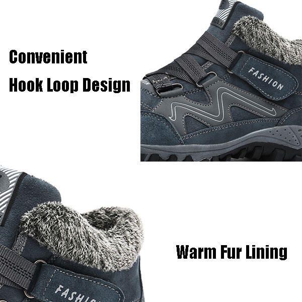 Outdoor Hook Loop Casual Hoge Warme Schoenen Voor Heren