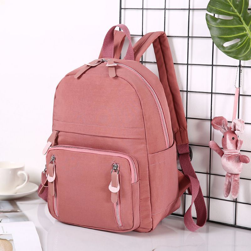 Dames Casual Nylon Basic Casual Rugzak Schooltas