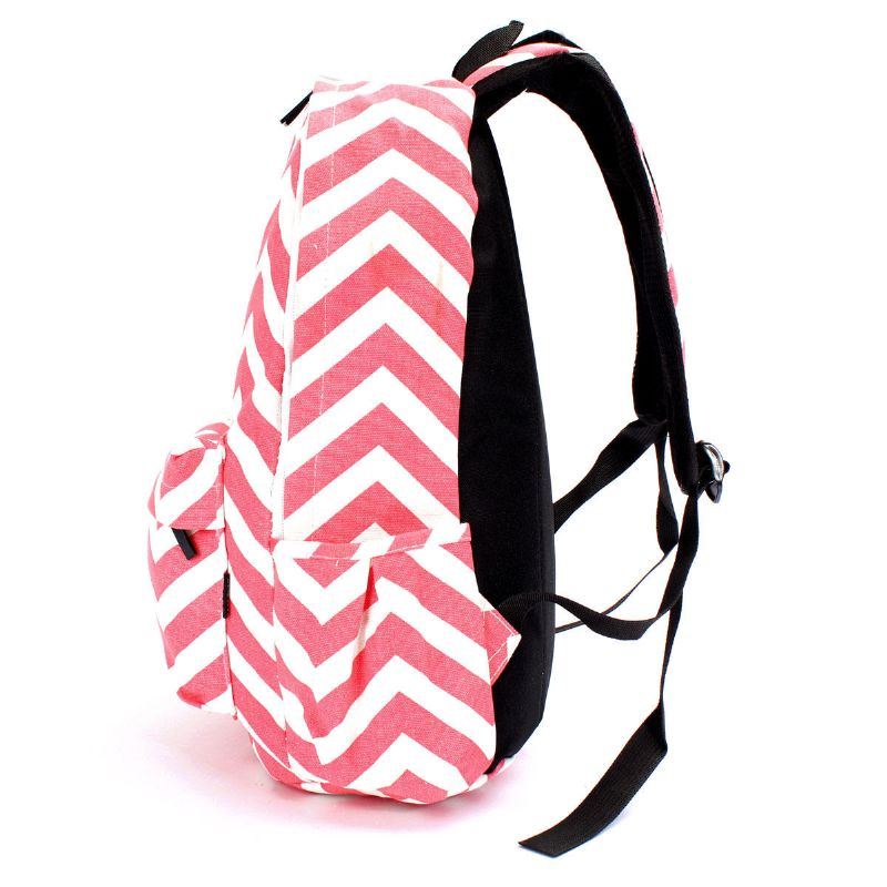 Dames Meisjes Canvas Lichtgewicht Rugzak Schouder Schooltas Rugzak Satchel Reizen Handtas