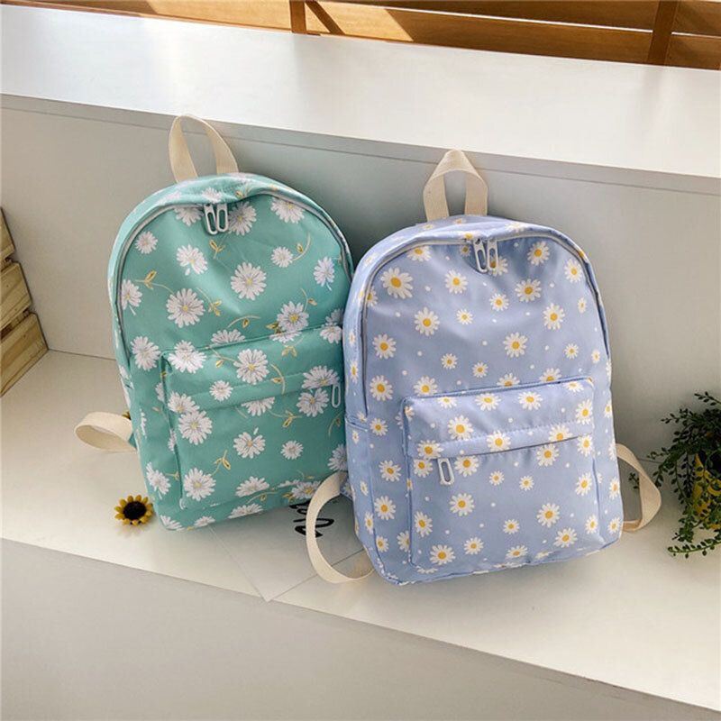 Dames Nylon Daisy Casual Campus Rugzak Schooltas