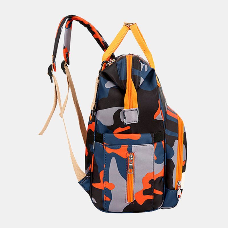 Dames Oxford Camo Multifunctionele Waterdichte Rugzak Met Grote Capaciteit Mommy Bag