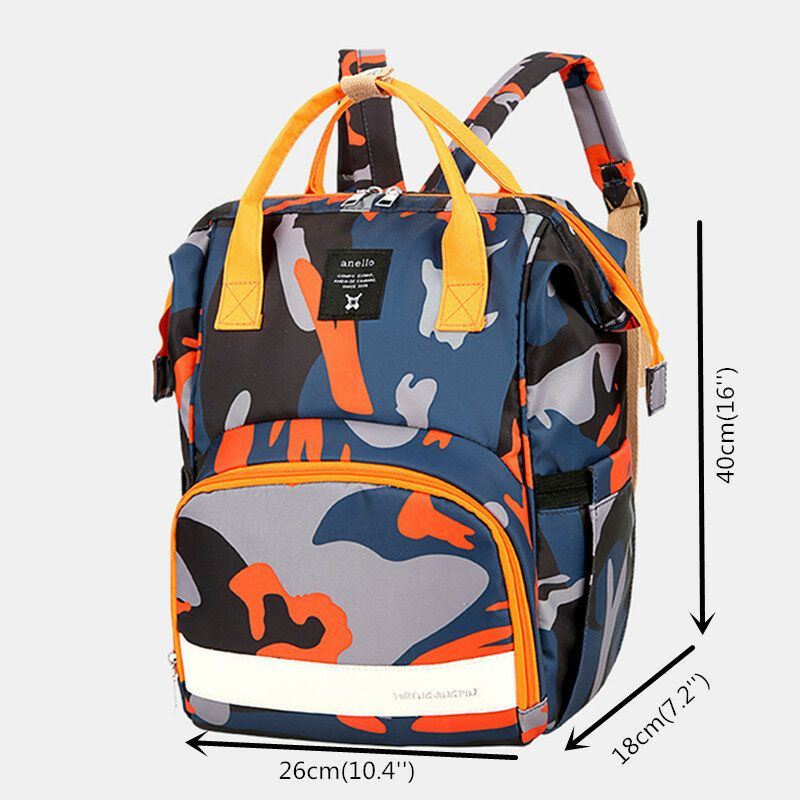 Dames Oxford Camo Multifunctionele Waterdichte Rugzak Met Grote Capaciteit Mommy Bag