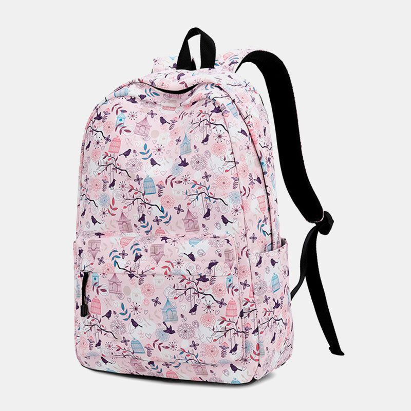 Dames Print Waterdichte Casual Rugzak Schooltas