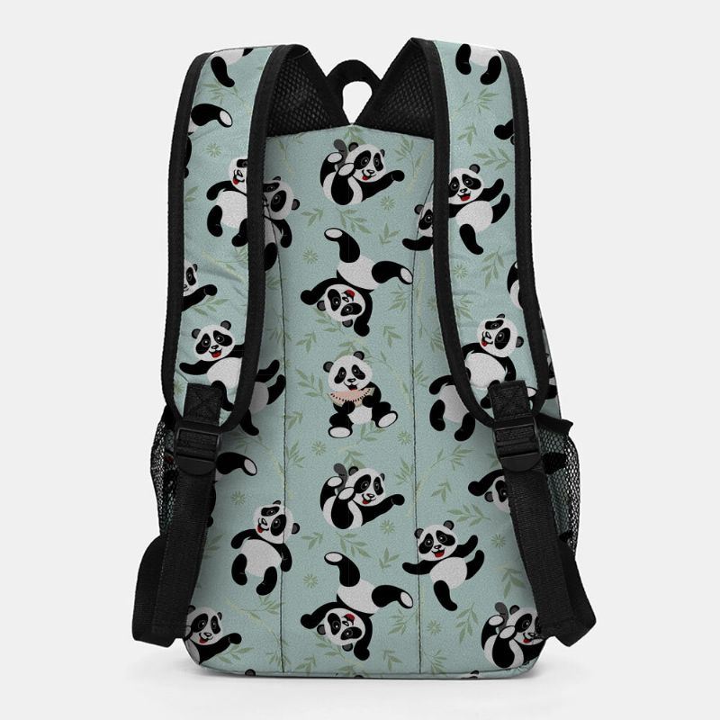 Dames Winter 2022 Nylon Waterdichte Leuke Panda Print Rugzak