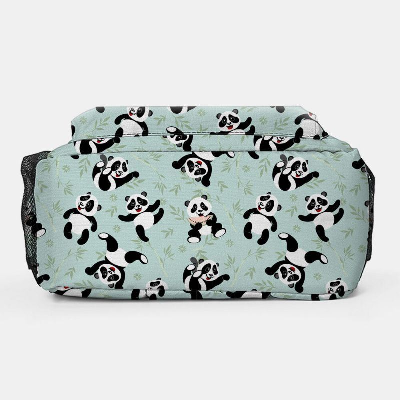 Dames Winter 2022 Nylon Waterdichte Leuke Panda Print Rugzak