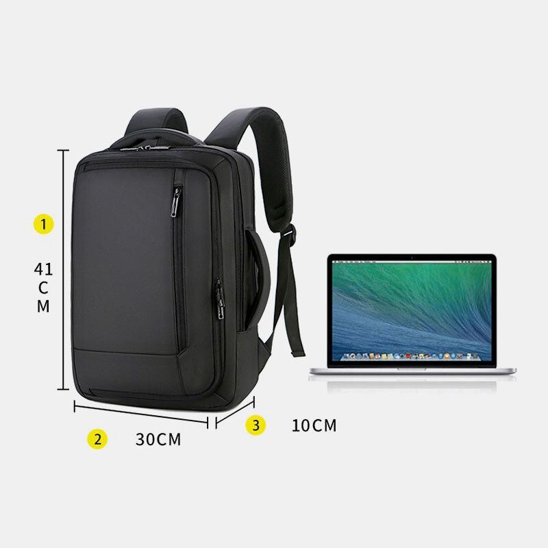 Heren 15.6 Inch Usb Opladen Zakelijke Laptoptas Rugzak