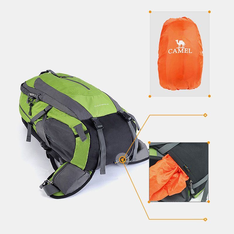 Heren 40l Polyester Waterdicht Lichtgewicht Grote Capaciteit Sport Wandelen Reisrugzak