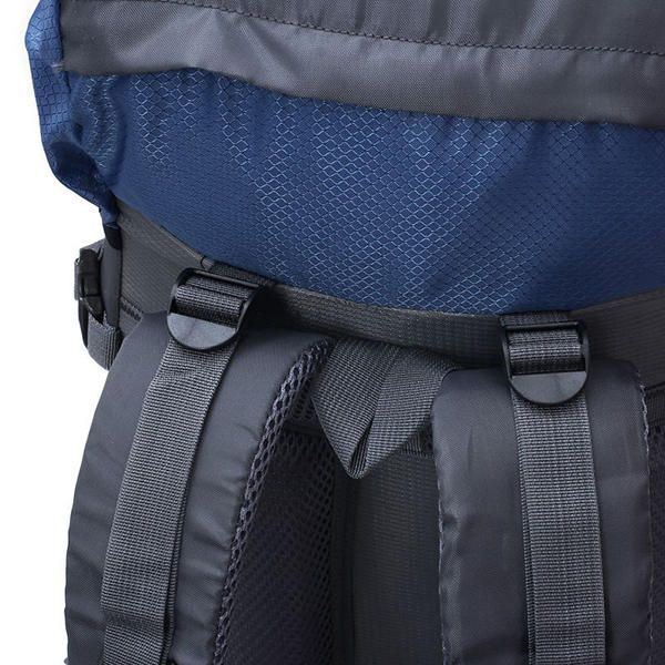 Heren 60l Outdoor Trekking Rugzak Waterdichte Nylon Reistas Campingtas