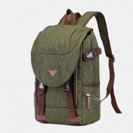 Heren Canvas Grote Capaciteit Multi-pocket Waterbestendige Casual Laptoptas Rugzak Schoudertas