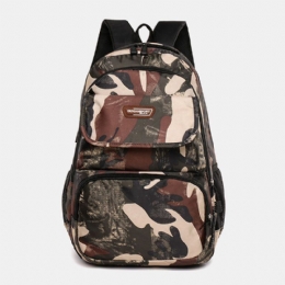 Heren Grote Capaciteit Camouflage Waterdichte Student Schooltas 15.6 Inch Laptoptas Reizen Outdoor Rugzak