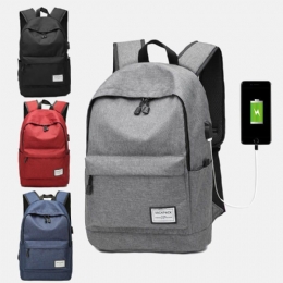 Heren Grote Capaciteit Waterdichte Multi-layer Usb Oxford Lichtgewicht Rugzak Outdoor Tas