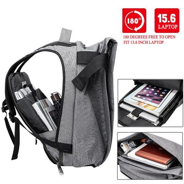 Heren Mode Anti Diefstal Rugzak Casual Waterdichte Reistas Laptoptas Mochila Met Usb-poort