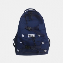 Heren Mode Lichtgewicht Rugzak Super Reflecterende Riem Casual Grote Capaciteit Tooling Student Tas