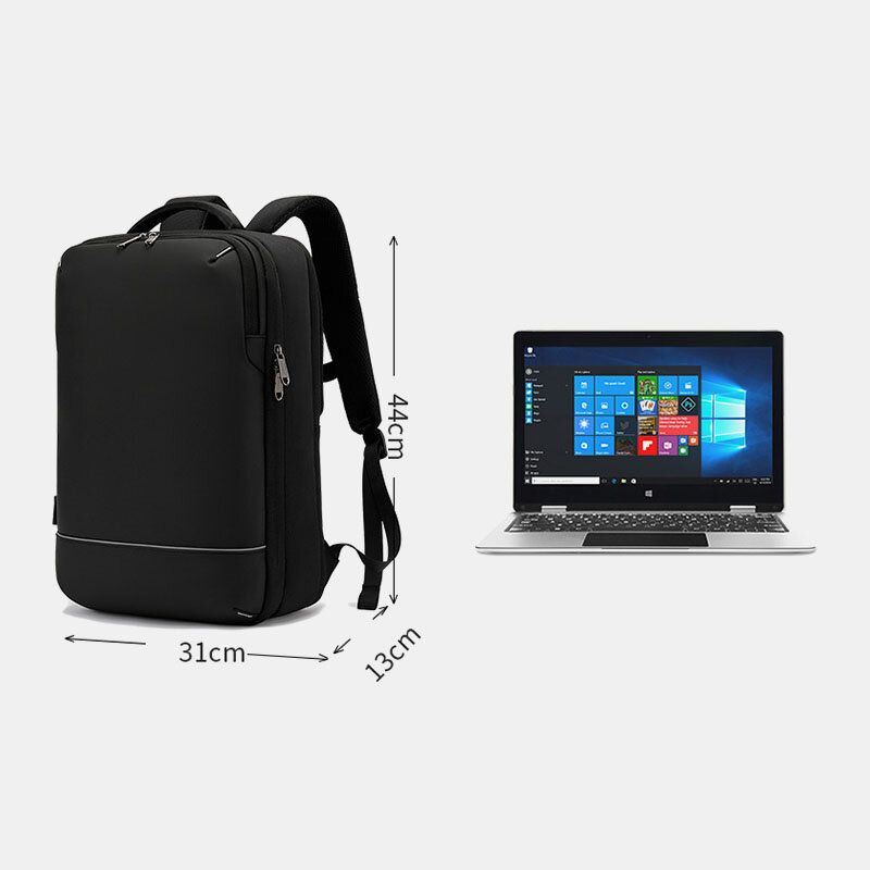 Heren Multi-compartiment Dry-et Scheiding Ademende Rugzak Multifunctionele Reistas 15.6 Inch Laptoptas