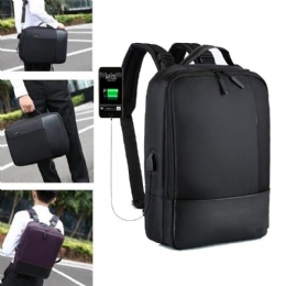 Heren Nieuwe Multifunctionele Rugzak Schoudertas Zakelijke Tas Met Usb Oplaadpoort