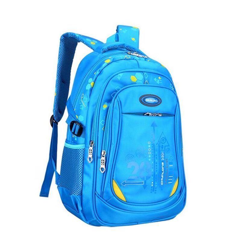 Heren Nylon Grote Waterdichte Rugzak Kinderen Schooltas Voor Middelbare Basisschool Student