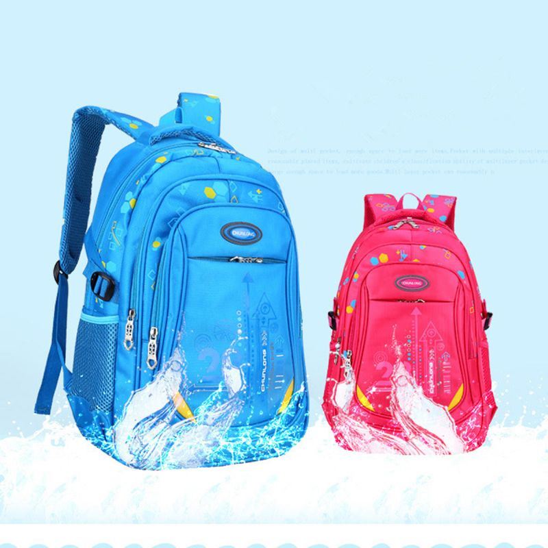 Heren Nylon Grote Waterdichte Rugzak Kinderen Schooltas Voor Middelbare Basisschool Student